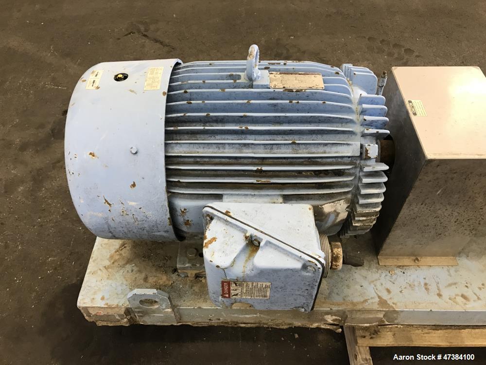 Used Waukesha Rotary Positive Displacement Pump, Model 320, 316 Stainless Steel