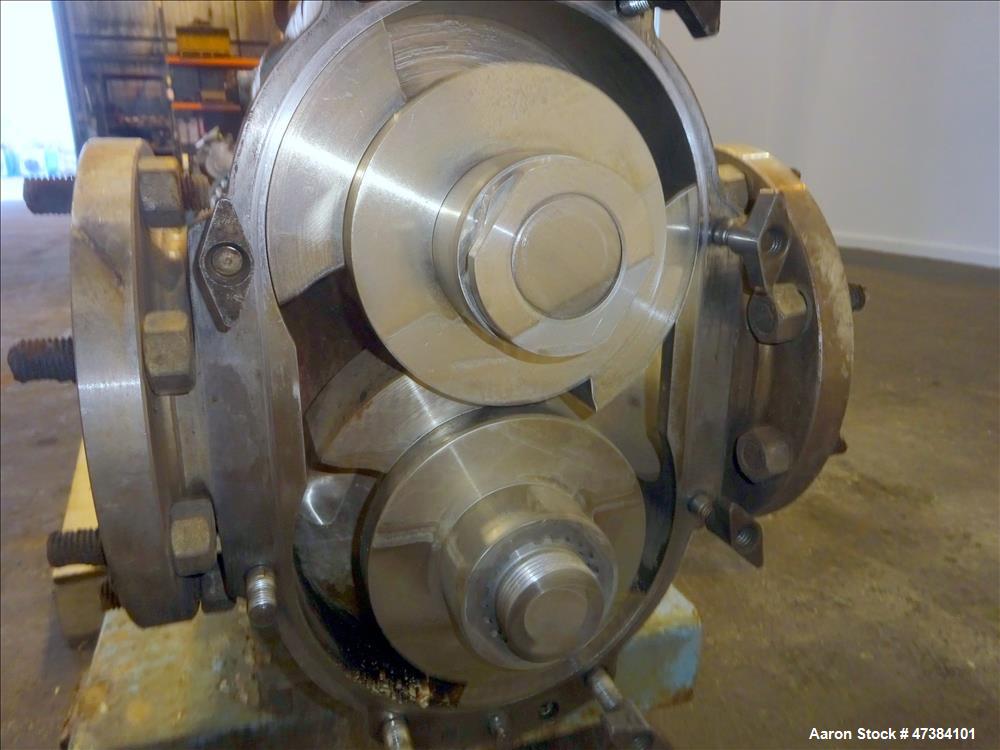 Used Waukesha Rotary Positive Displacement Pump, Model 320, 316 Stainless Steel