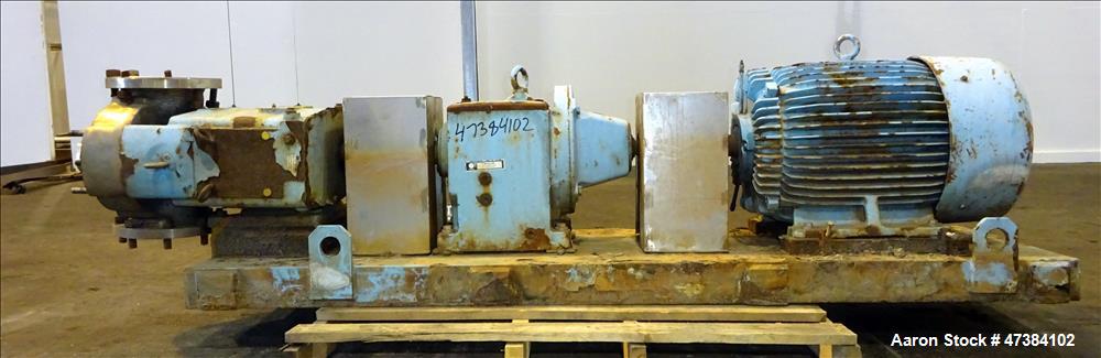 Used Waukesha Rotary Positive Displacement Pump, Model 320, 316 Stainless Steel