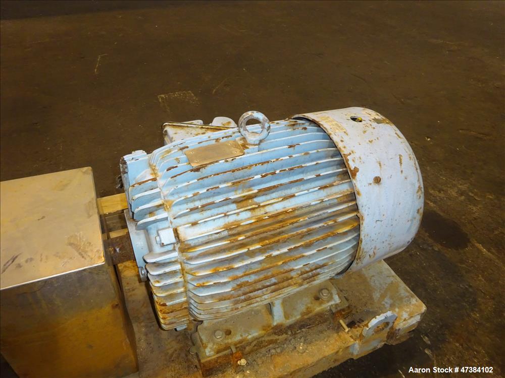 Used Waukesha Rotary Positive Displacement Pump, Model 320, 316 Stainless Steel