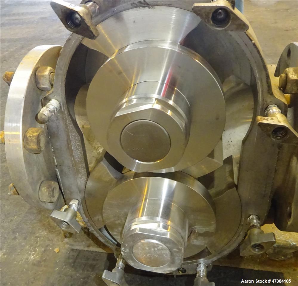 Used Waukesha Rotary Positive Displacement Pump, Model 320, 316 Stainless Steel