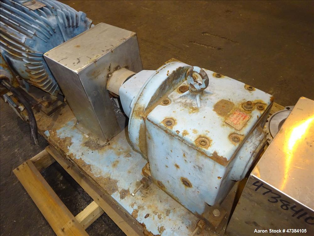 Used Waukesha Rotary Positive Displacement Pump, Model 320, 316 Stainless Steel