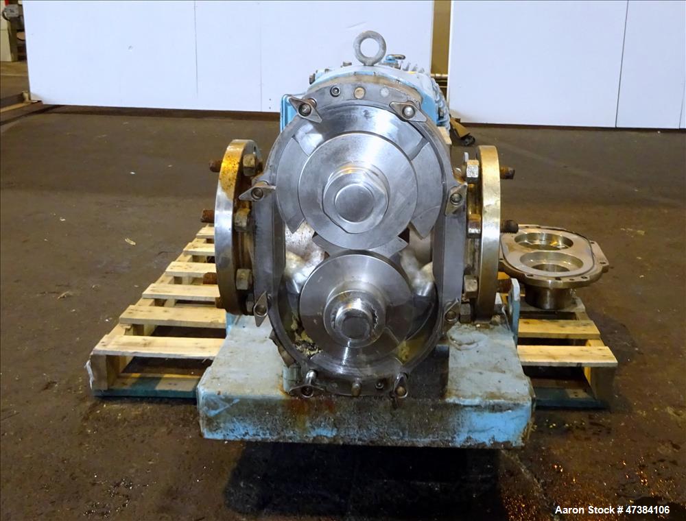 Used Waukesha Rotary Positive Displacement Pump, Model 320, 316 Stainless Steel