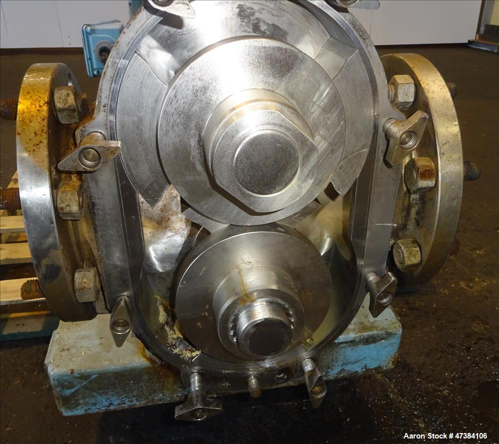 Used Waukesha Rotary Positive Displacement Pump, Model 320, 316 Stainless Steel