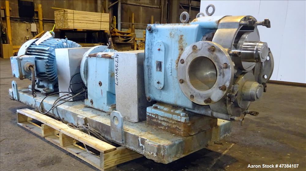 Used Waukesha Rotary Positive Displacement Pump, Model 320, 316 Stainless Steel