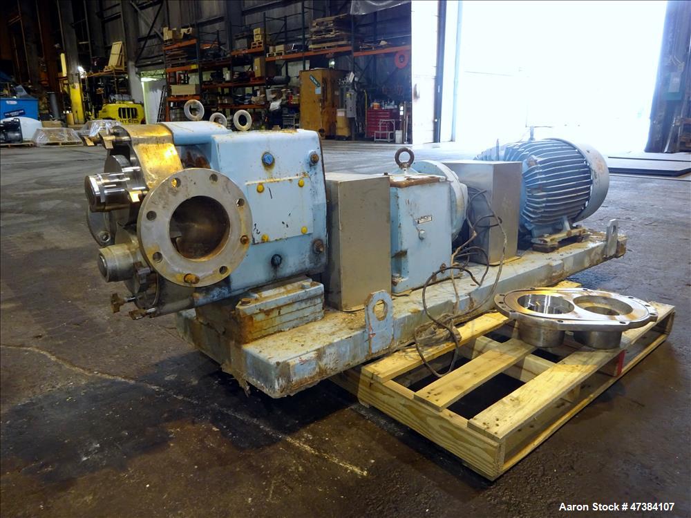 Used Waukesha Rotary Positive Displacement Pump, Model 320, 316 Stainless Steel