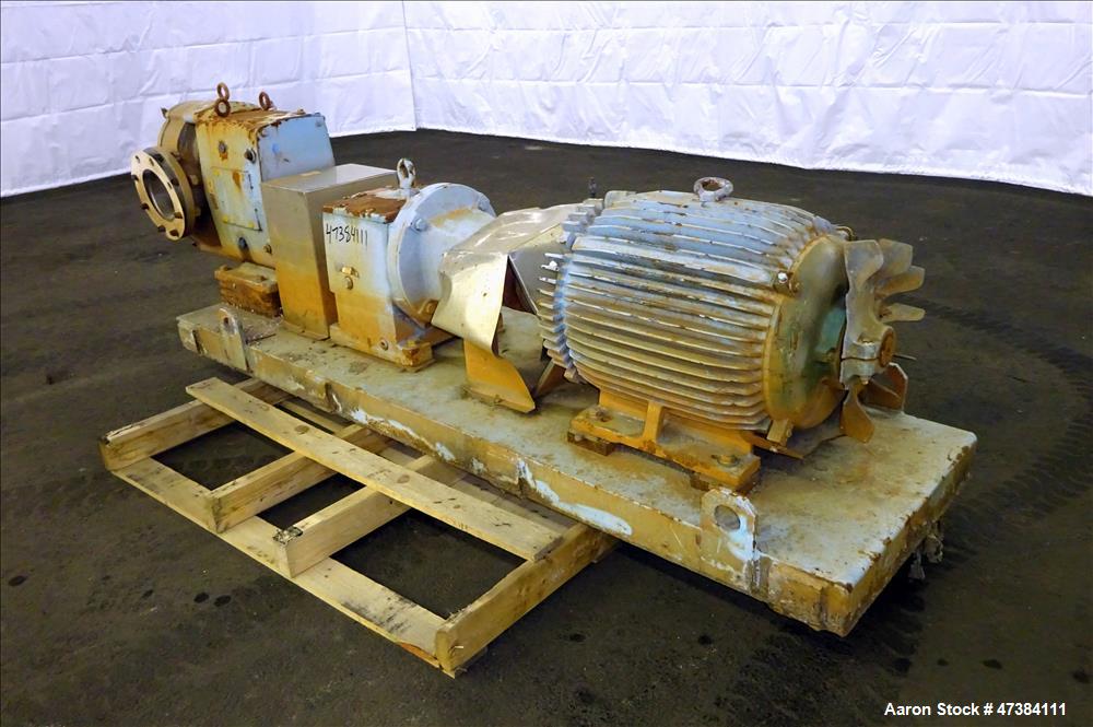 Used Waukesha Rotary Positive Displacement Pump, Model 320, 316 Stainless Steel