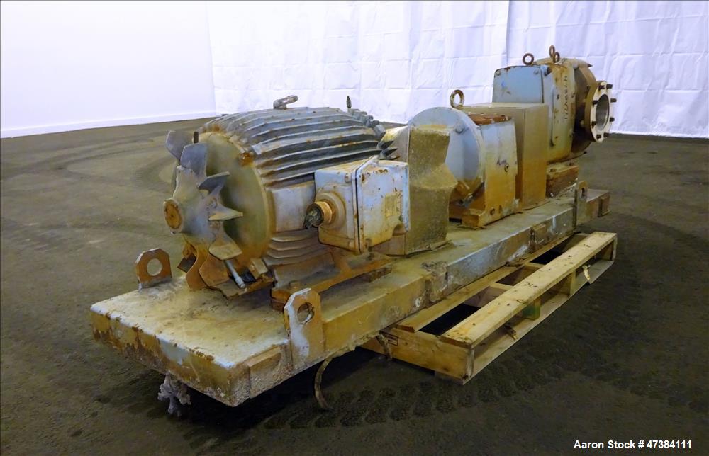 Used Waukesha Rotary Positive Displacement Pump, Model 320, 316 Stainless Steel