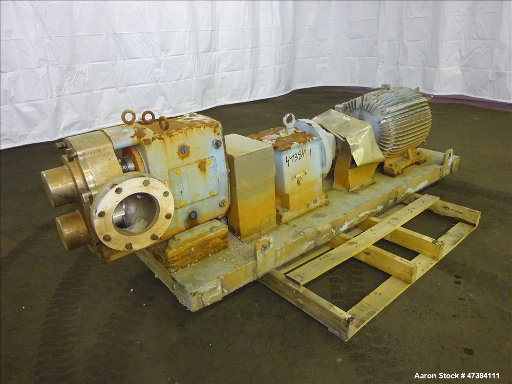Used Waukesha Rotary Positive Displacement Pump, Model 320, 316 Stainless Steel