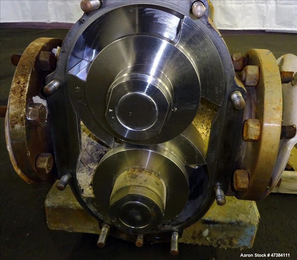 Used Waukesha Rotary Positive Displacement Pump, Model 320, 316 Stainless Steel