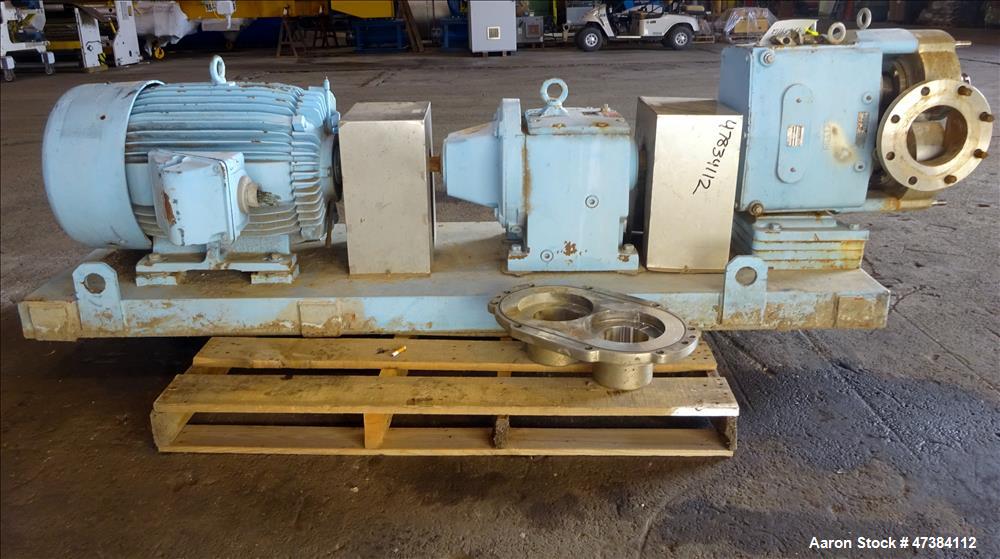 Used Waukesha Rotary Positive Displacement Pump, Model 320, 316 Stainless Steel