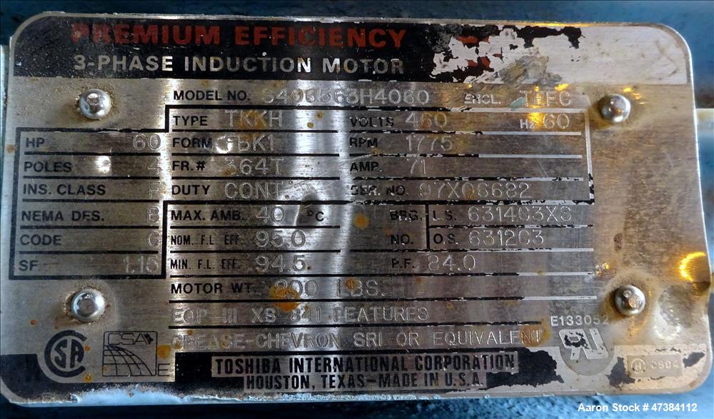 Used Waukesha Rotary Positive Displacement Pump, Model 320, 316 Stainless Steel