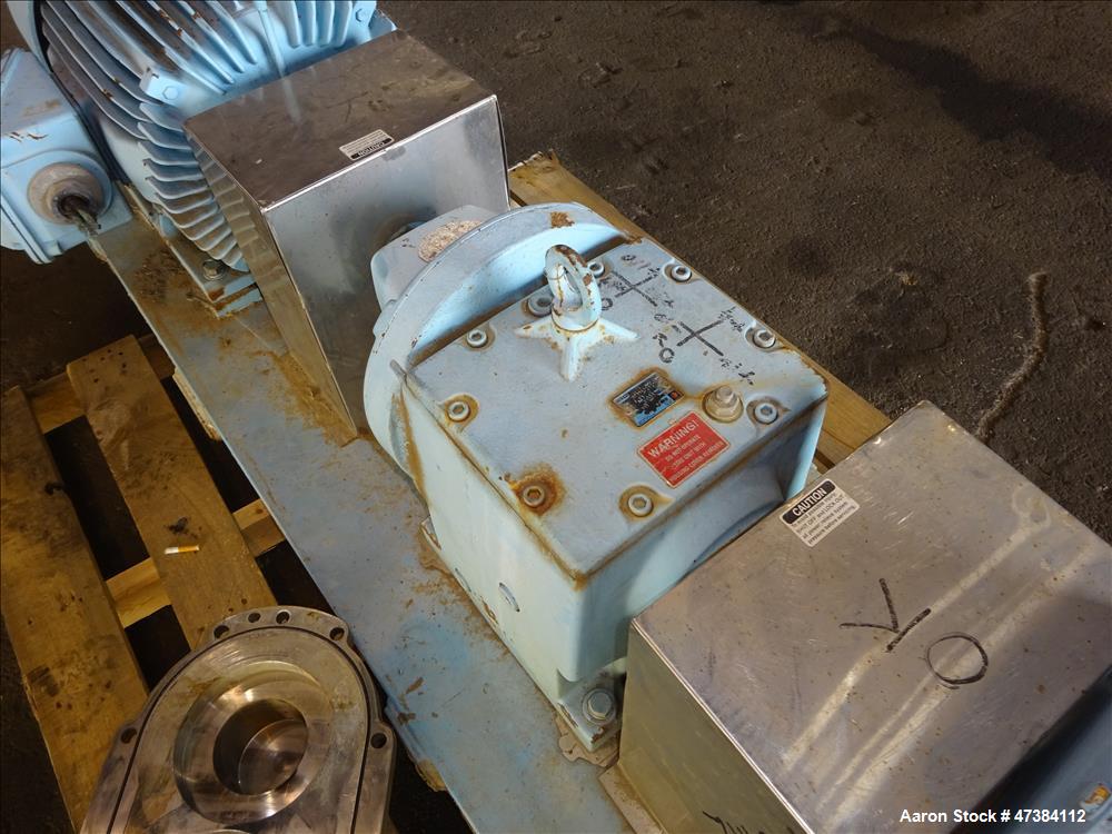Used Waukesha Rotary Positive Displacement Pump, Model 320, 316 Stainless Steel