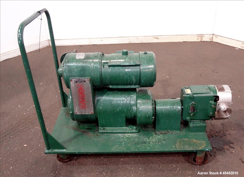 Used Stainless Steel Waukesha CDL Rotary Positive Displacement Pump, Model 4050