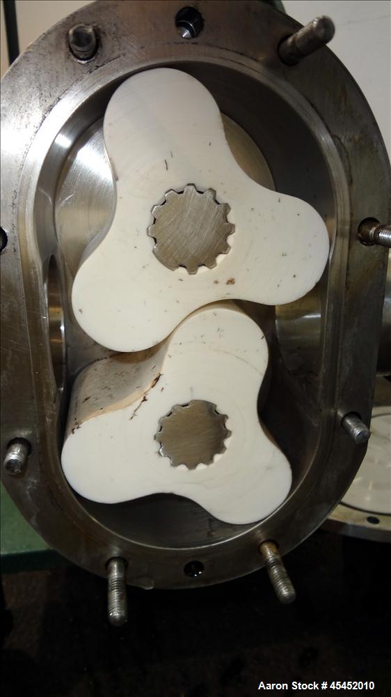 Used Stainless Steel Waukesha CDL Rotary Positive Displacement Pump, Model 4050