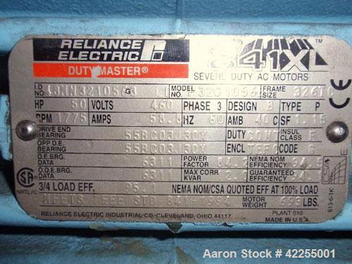 Used Waukesha Rotary Positive Displacement Pump, model 420, 316 stainless steel. Approximately 640 gallons per minute at 200 psi, 1.62 gallon displacement per revolution. 6" inlet/outlet, bolt on sta...