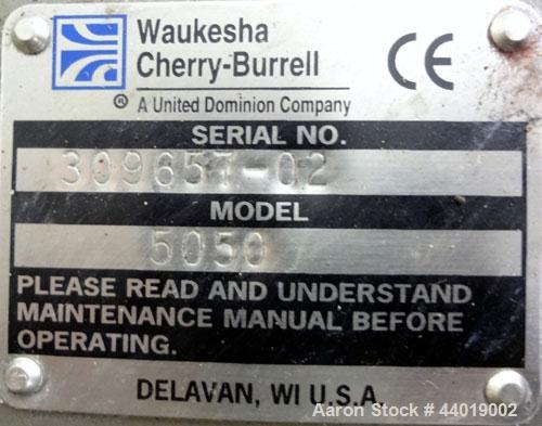 Used Stainless Steel Waukesha Universal Industrial Rotary Positive Displacement