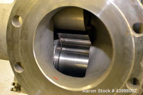 Unused- Waukesha Universal Industrial Rotary Positive Displacement Pump Head Only, Model 5080, 316 Stainless Steel. Approximately 450 gallons per minute at 200 psi at 600 rpm.  0.75 Gallons displacem...