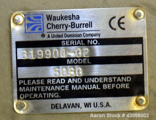 Unused- Waukesha Universal Industrial Rotary Positive Displacement Pump Head Only, Model 5080, 316 Stainless Steel. Approxim...