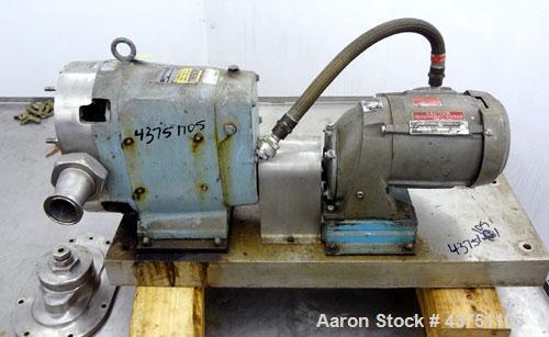 Used Stainless Steel Waukesha Universal Rotary Positive Displacement Pump, Mode