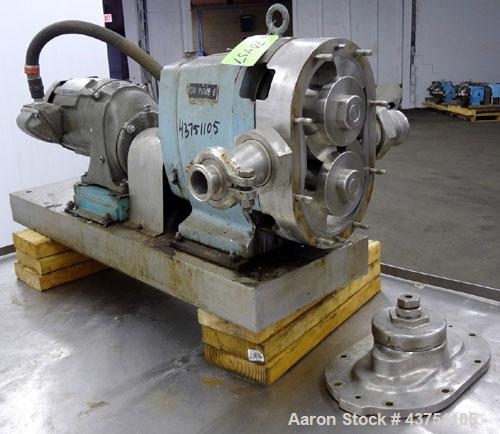 Used- Stainless Steel Waukesha Universal Rotary Positive Displacement Pump, Mode