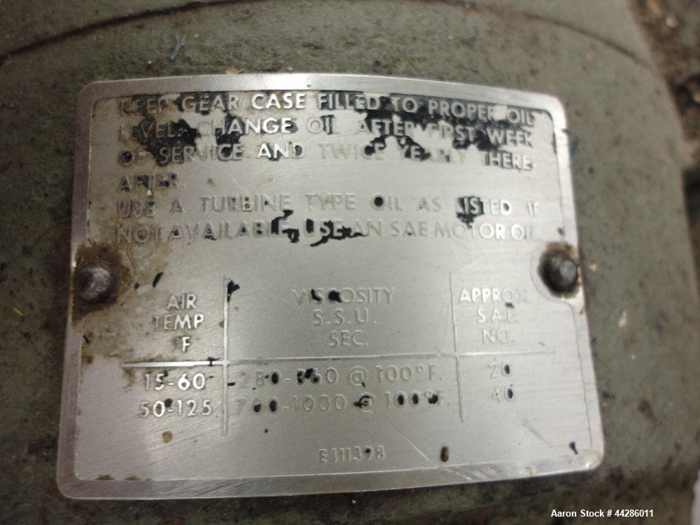 Used Stainless Steel Waukesha Rotary Positive Displacement Pump, Model 60