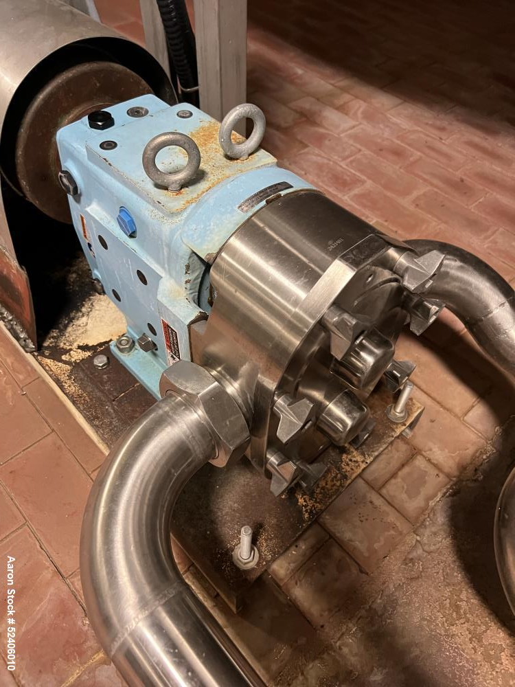 Used Waukesha Stainless Steel Positive Displacement Pump, Model 130,