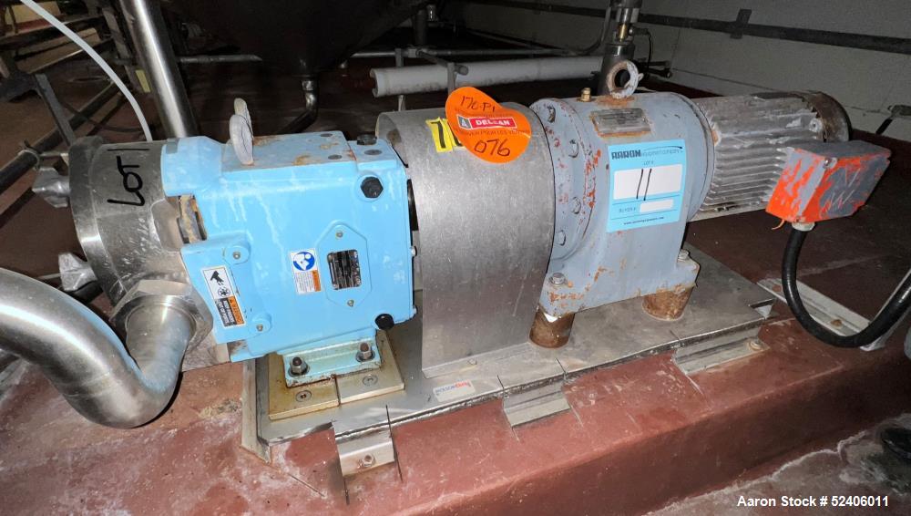 Used Waukesha Stainless Steel Positive Displacement Pump, Model 060,