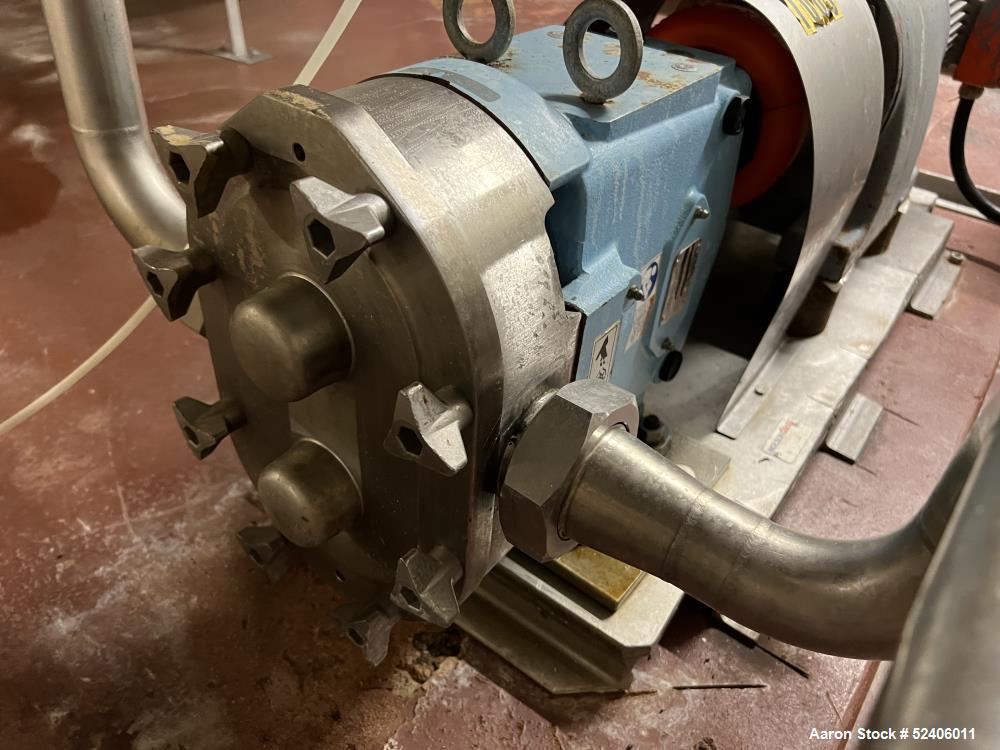 Used Waukesha Stainless Steel Positive Displacement Pump, Model 060,