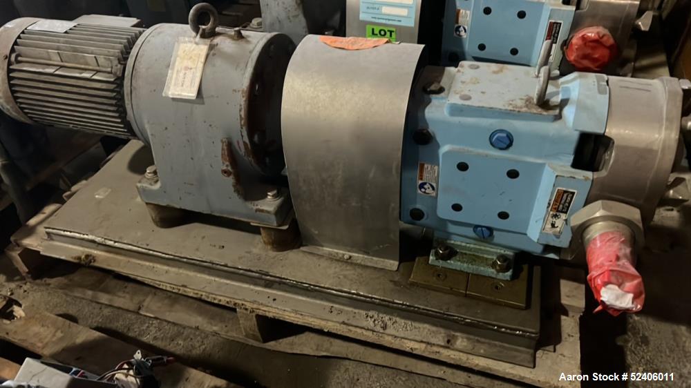 Used Waukesha Stainless Steel Positive Displacement Pump, Model 060,