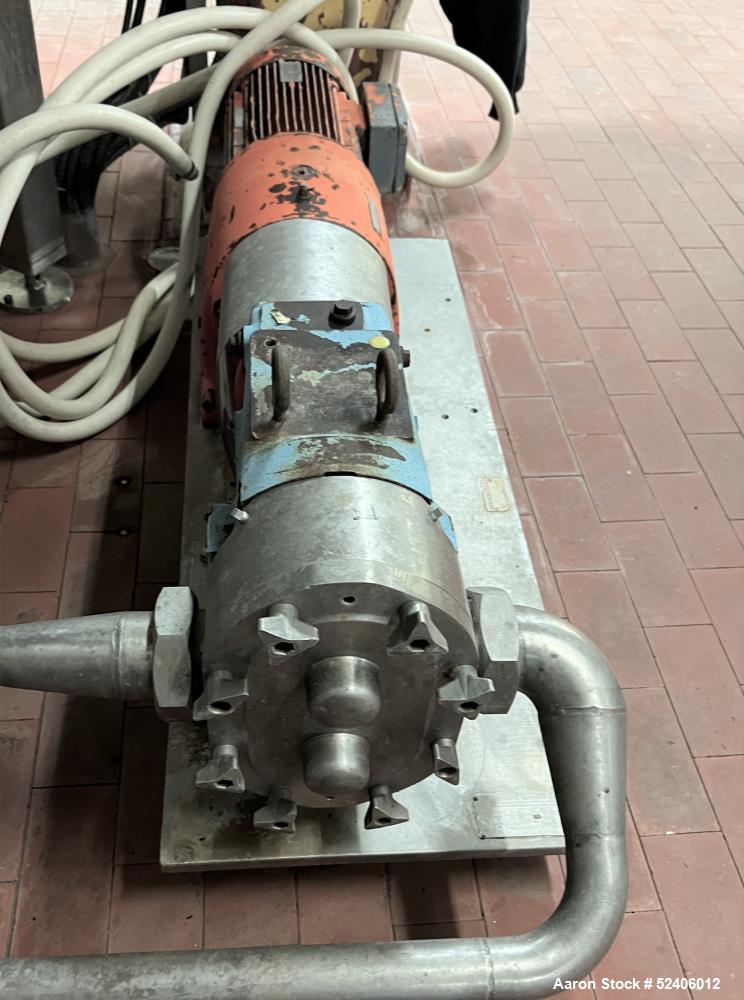 Used-Waukesha Stainless Steel Positive Displacement Pump, Model 130