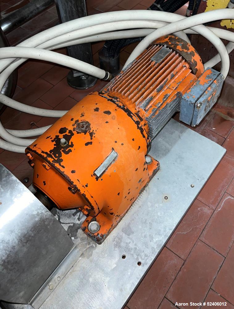 Used Waukesha Stainless Steel Positive Displacement Pump, Model 130