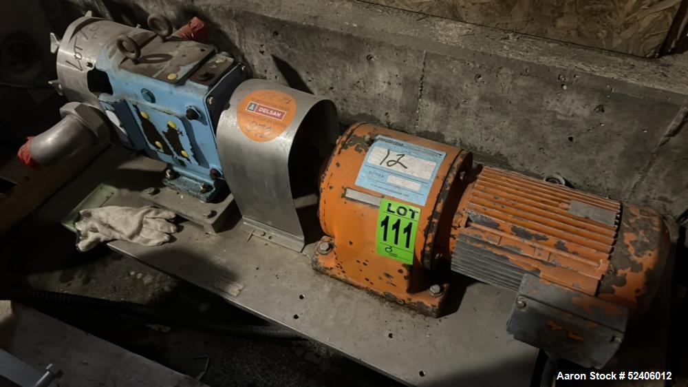 Used Waukesha Stainless Steel Positive Displacement Pump, Model 130