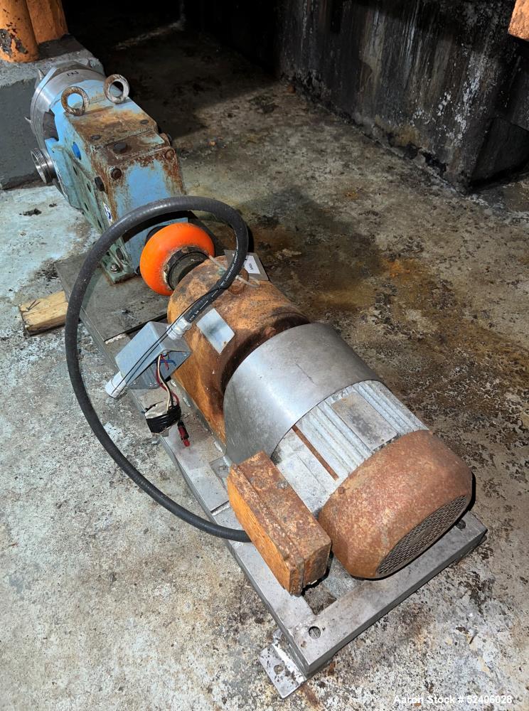 Used Waukesha Stainless Steel Positive Displacement Pump, Model 060