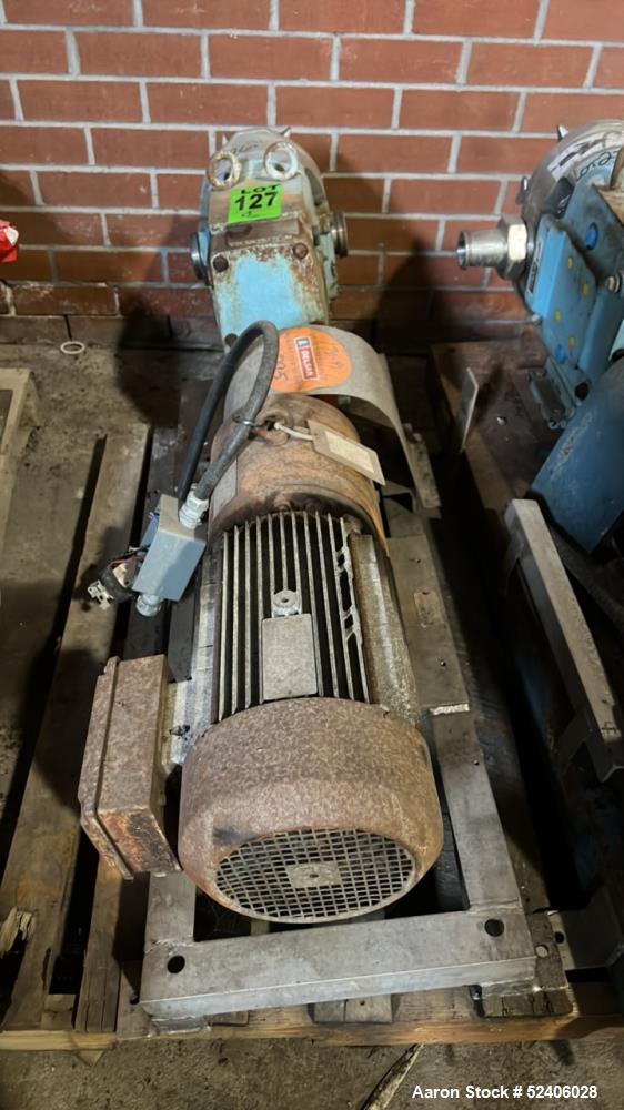 Used Waukesha Stainless Steel Positive Displacement Pump, Model 060