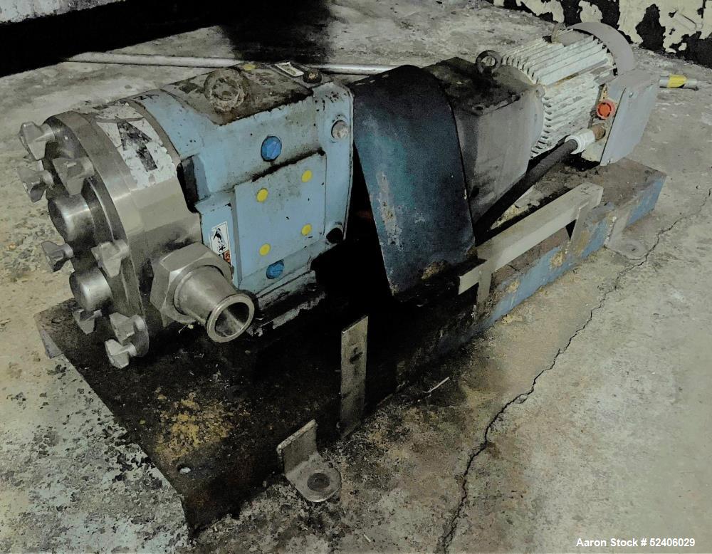 Used Waukesha Stainless Steel Positive Displacement Pump, Model 060