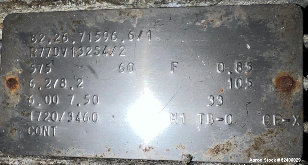 Used Waukesha Stainless Steel Positive Displacement Pump, Model 060