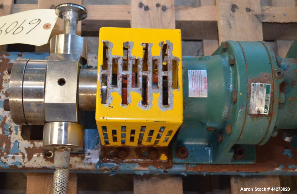 Used Stainless Steel Zenith Series 9000 Gear Pump, Model 6180906001,