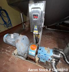 Used-Waukesha Stainless Steel Positive Displacement Pump, Model 130,