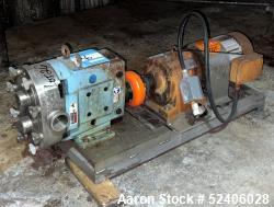 Used-Waukesha Stainless Steel Positive Displacement Pump, Model 060