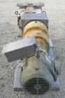 Used Waukesha Rectangular Flange Universal Rotary Positive Displacement Pumpmodel 224, 316 stainless steel. Approximately 200 gallons per minute at 200 psi at 400 rpm capacity, .522 gallon displaceme...