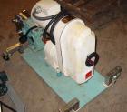 Used Waukesha rotary positive displacement pump, model 30, stainless steel. Approximate capacity 36 gallons per minute at 600 rpm. 1 1/2