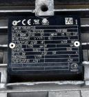 Used Vogelsang Universal Rotary Lobe Pump, Carbon Steel. Approximate 340 gallons per minute. Driven by a 5hp, 3/60/230/460 volt, 1725 rpm gear motor, ratio 5.79 to 1. Base mounted. Serial# 11-06408.