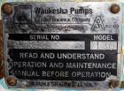 Used Waukesha Cherry Burrell Universal Rotary Positive Displacement Pump, Model