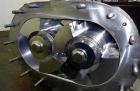 Used Fristam Horizontal Rotary Positive Displacement Pump, Model FKL250, 316 Stainless Steel. Approximate capacity 324 gallons per minute, (0.54) gallon displacement per revolution. 4'' Tri-clamp inl...