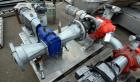 Used Vogelsang Dual Universal Rotary Lobe Pump System, Carbon Steel. Consisting of : (1) Vogelsang IQ112 Universal Rotary Lobe Pump Approximate 340 gallons per minute. Driven by a 5hp, 3/60/230/460 v...