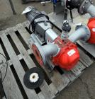 Used Vogelsang IQ112 Universal Rotary Lobe Pump, Carbon Steel. Approximate 340 gallons per minute. Driven by a 5hp, 3/60/230/460 volt, 1755 rpm gear motor, ratio 5.50 to 1. Base mounted.