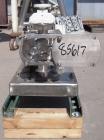 Used Flowtech Unibloc Rotary Positive Displacement Pump, Model 5000, Series 300, 316 Stainless Steel, Horizontal. Approximate 28 gallons per minute capacity. 1
