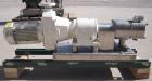 Used Flowtech Unibloc Rotary Positive Displacement Pump, Model 5000, Series 300, 316 Stainless Steel, Horizontal. Approximate 28 gallons per minute capacity. 1