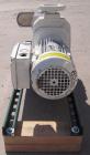 Used Flowtech Unibloc Rotary Positive Displacement Pump, Model 5000, Series 300, 316 Stainless Steel, Horizontal. Approximate 28 gallons per minute capacity. 1